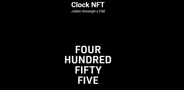 Clock by Pak and Julian Assange