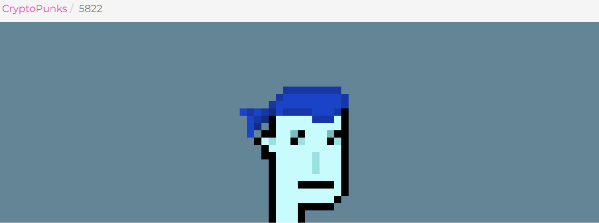CryptoPunk #5822 by Larva Labs