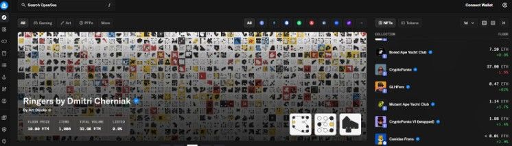 OpenSea NFT Art Marketplace
